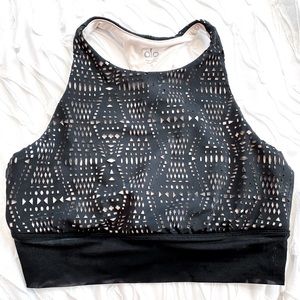ALO Patina Laser Cut Crop Top / SMALL
